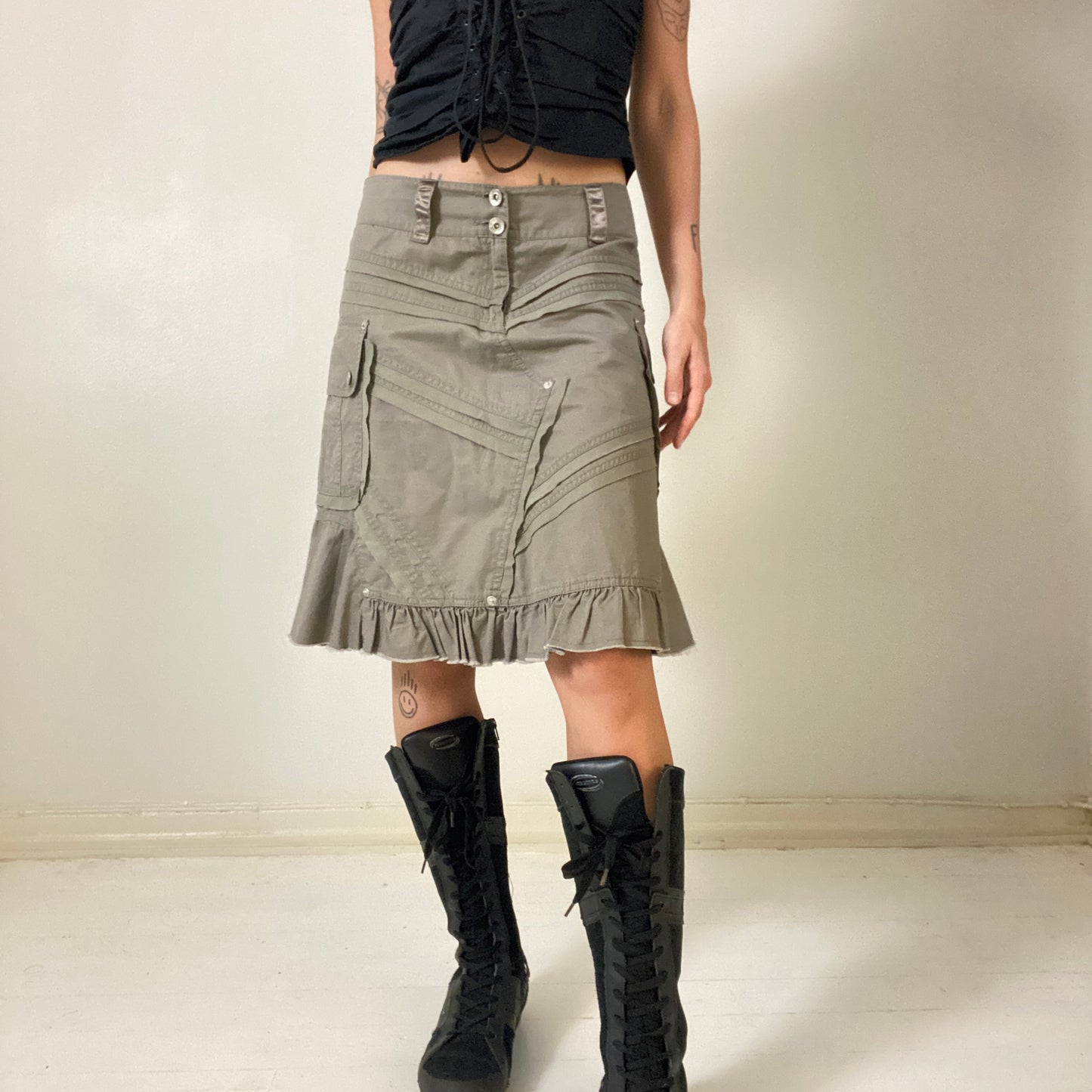 00s cargo midi skirt