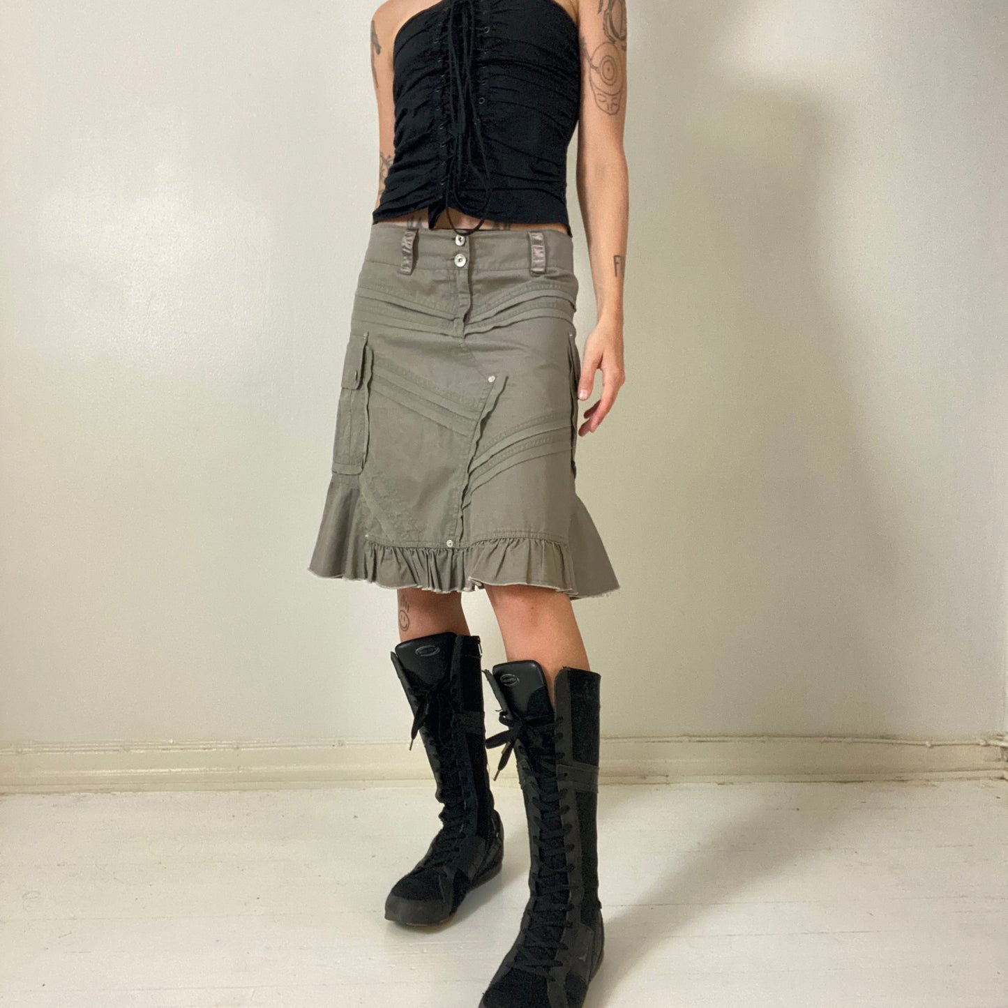 00s cargo midi skirt