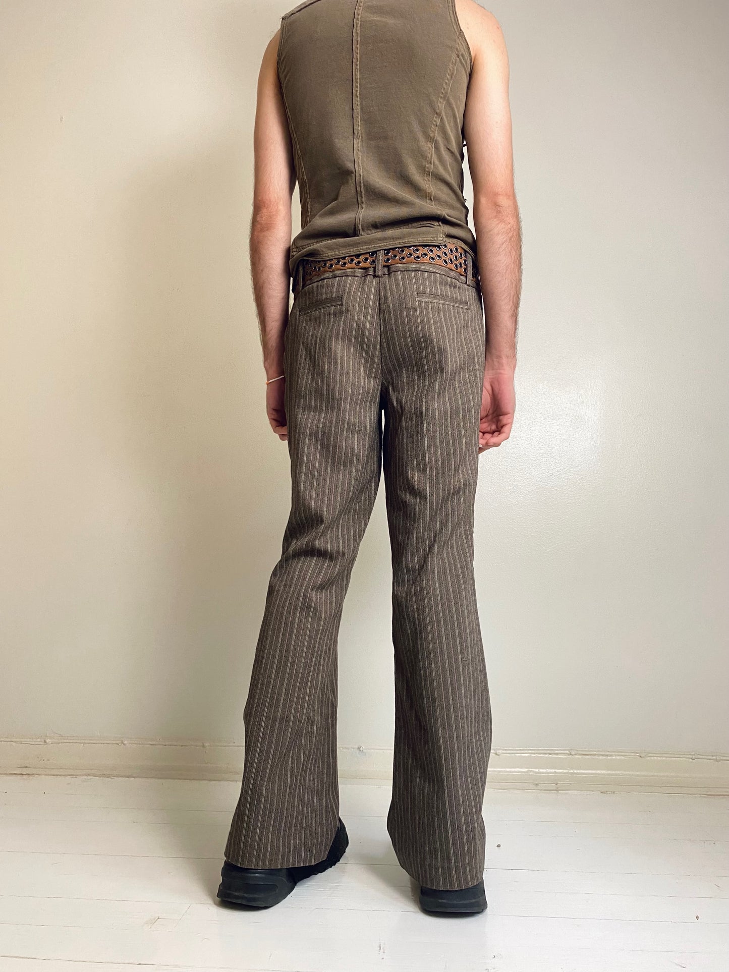 00s striped office pants