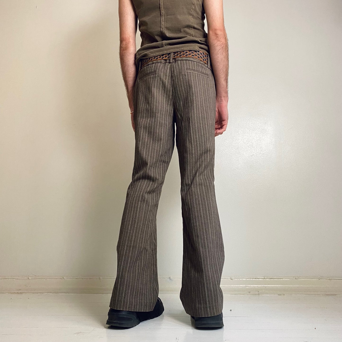 00s striped office pants