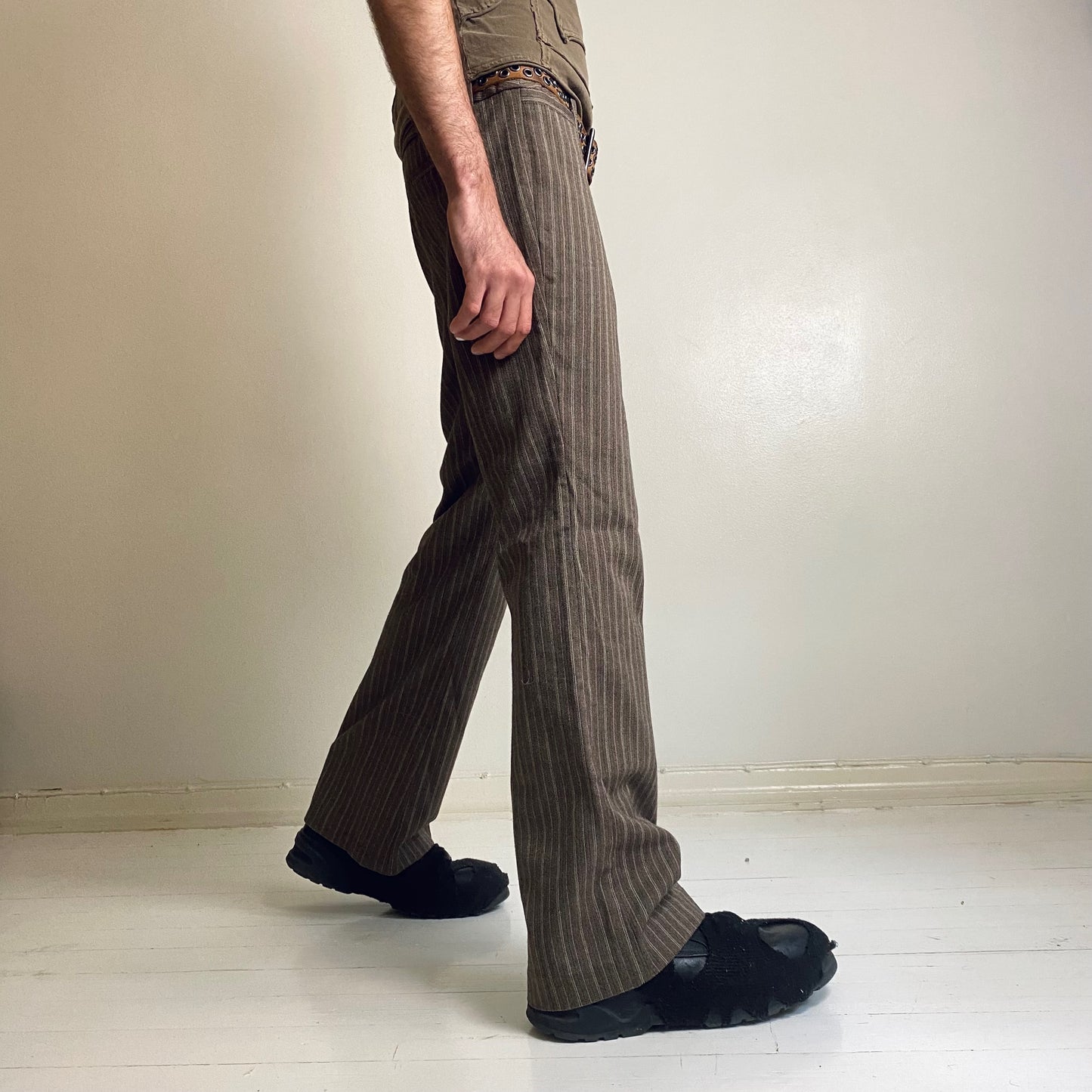 00s striped office pants