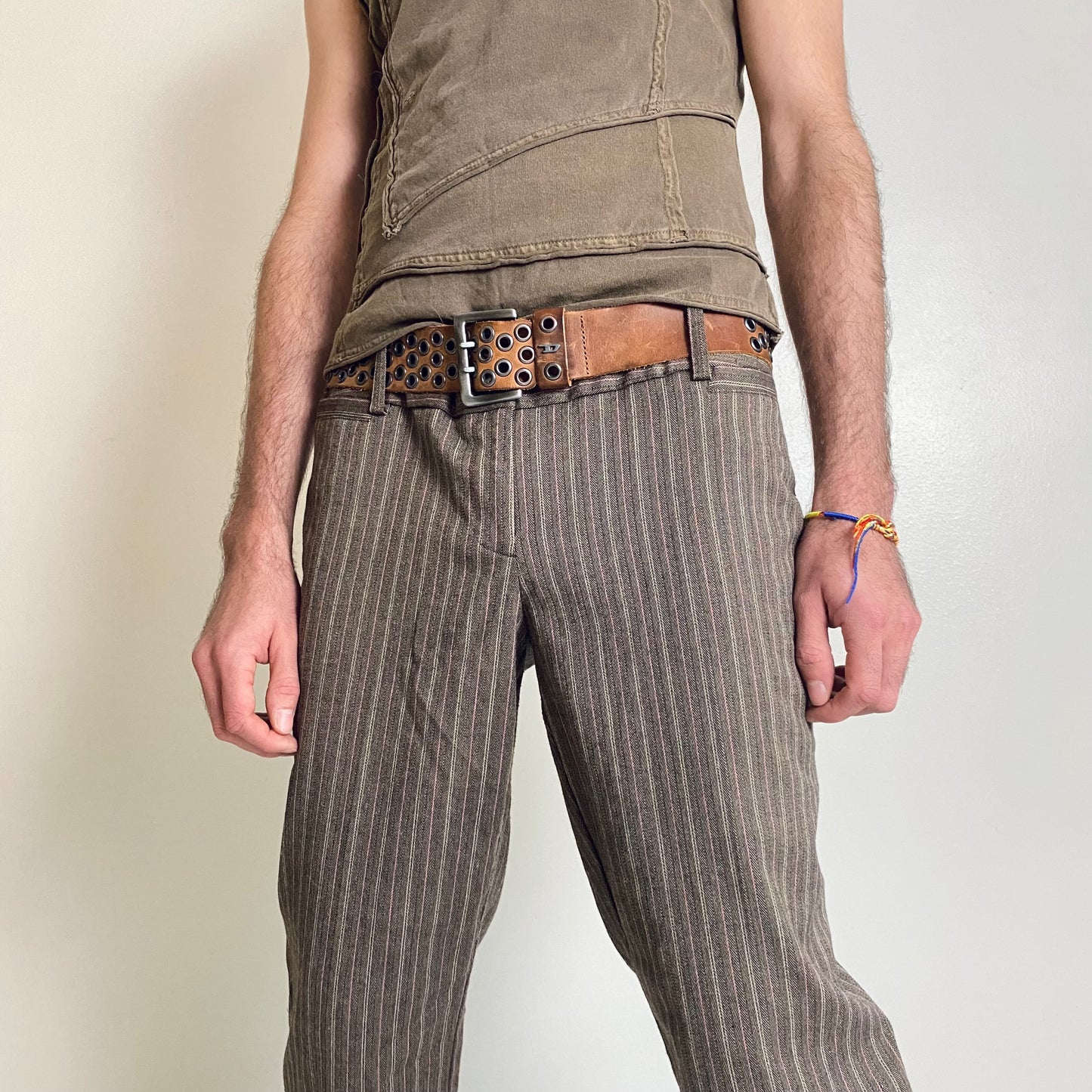 00s striped office pants