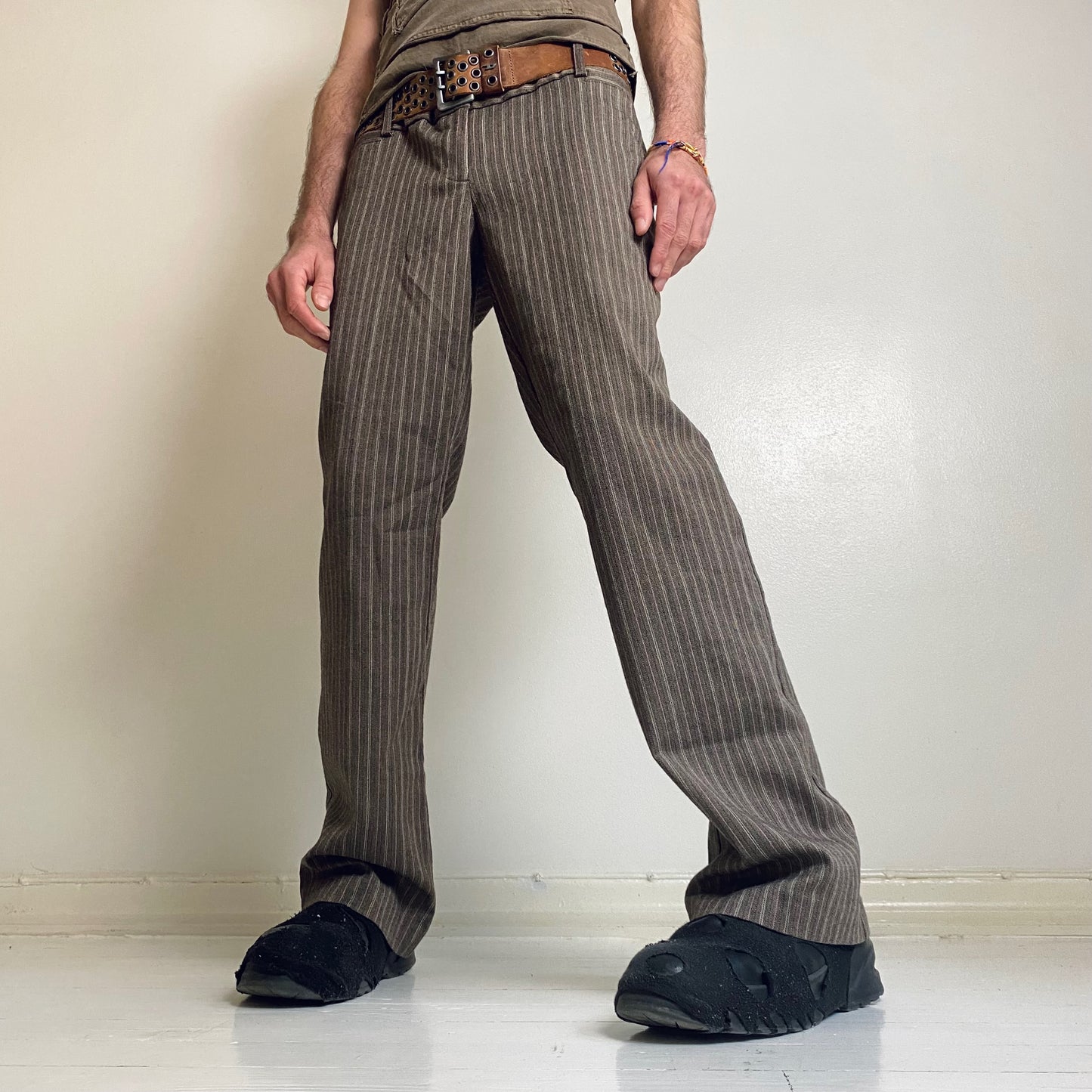 00s striped office pants