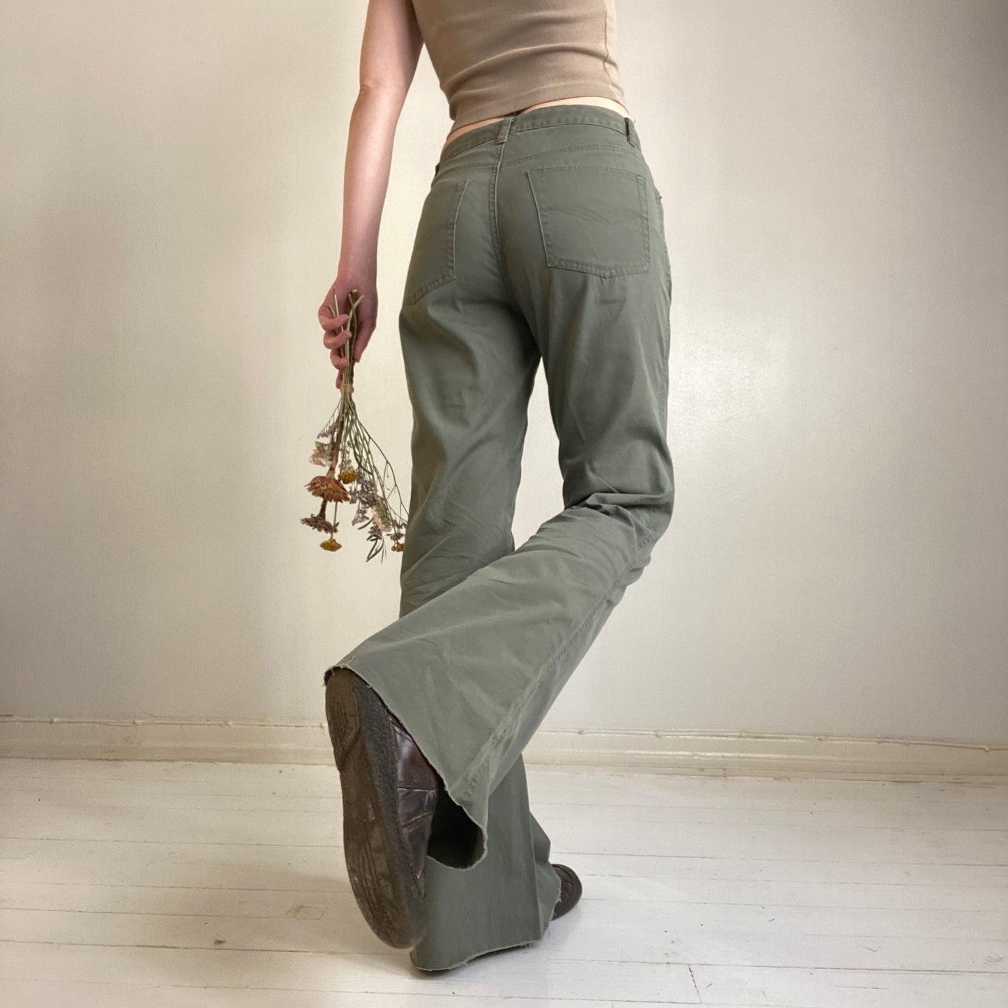 90s flare Fishbone pants