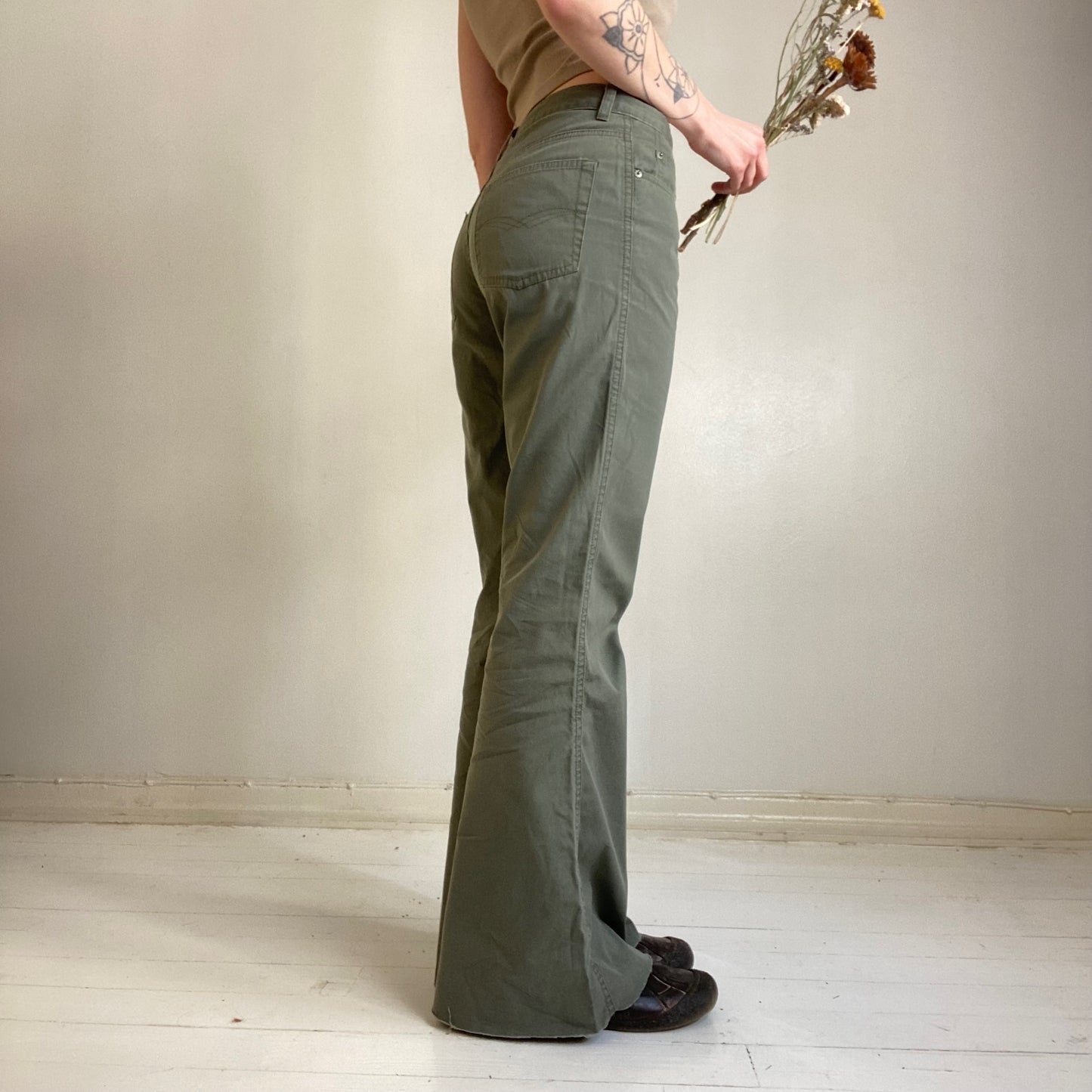 90s flare Fishbone pants