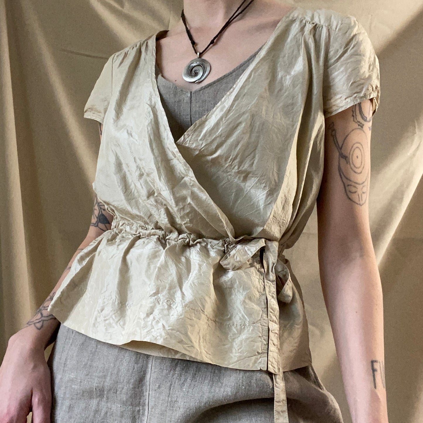 DKNY silk top