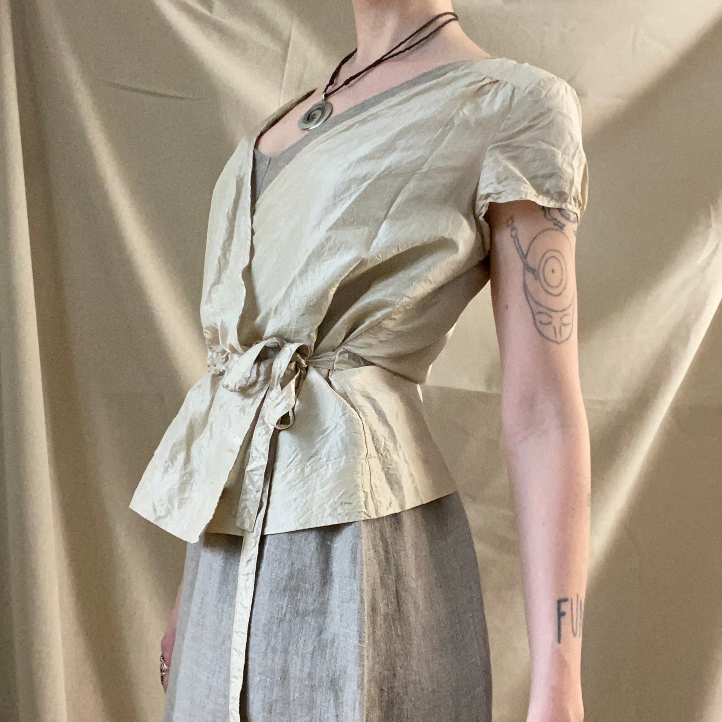 DKNY silk top