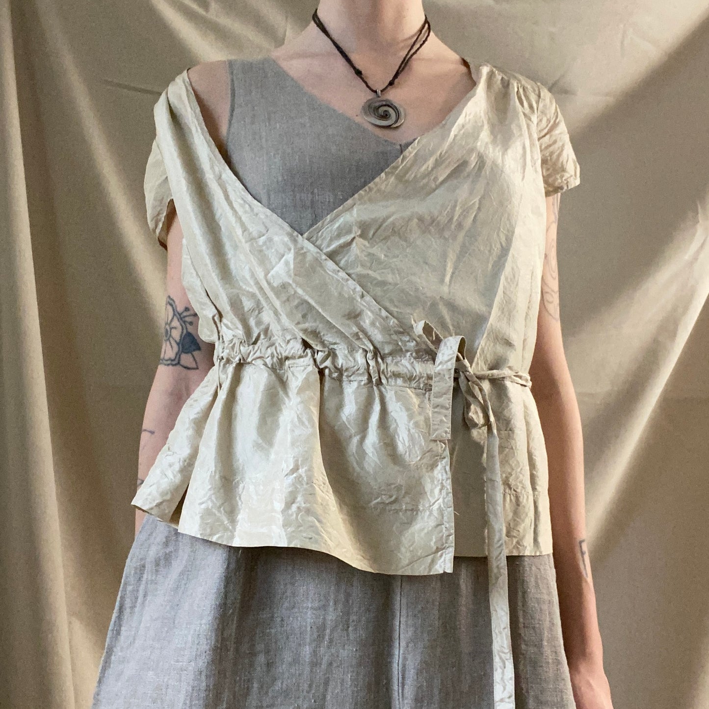 DKNY silk top