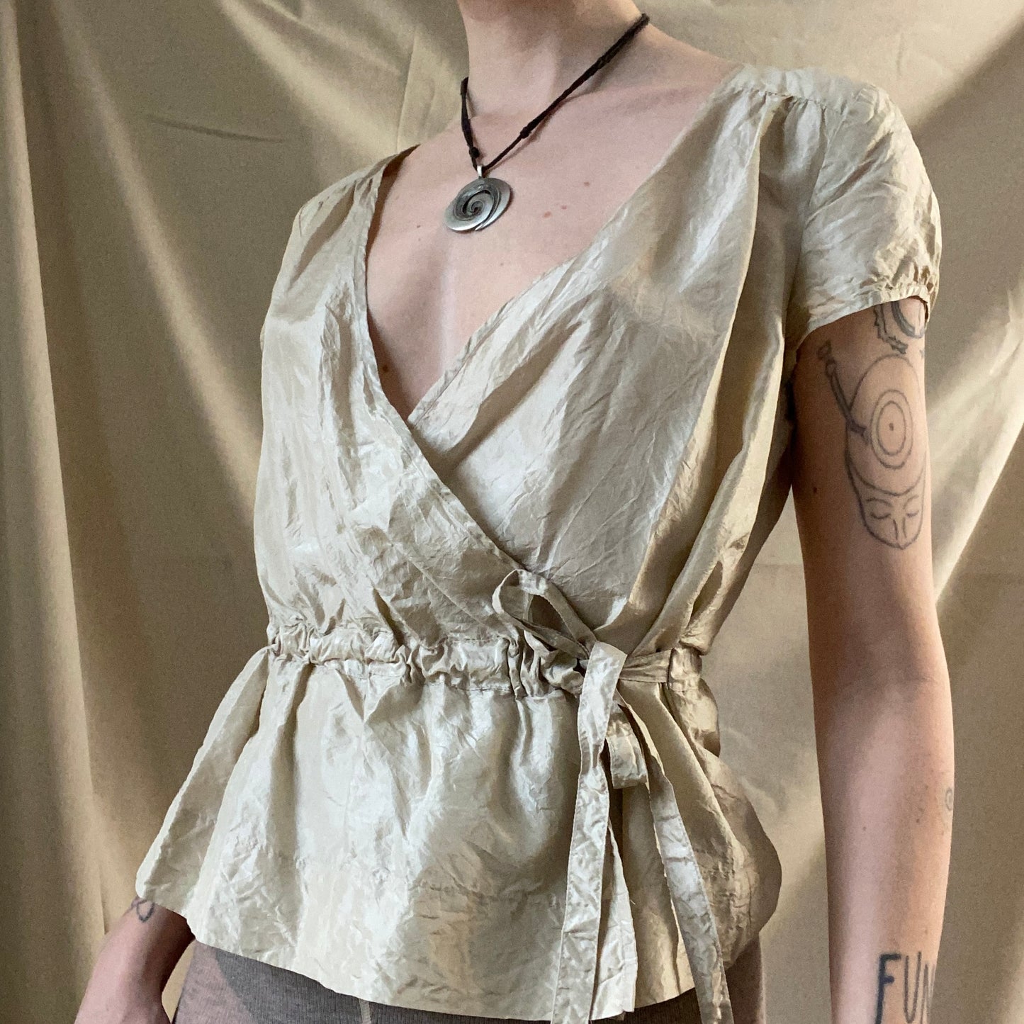 DKNY silk top