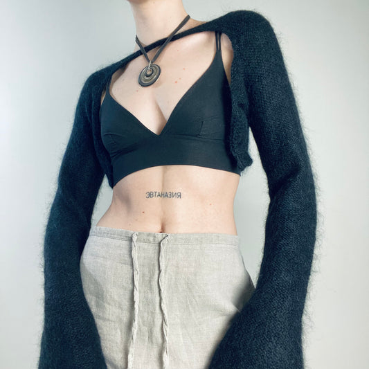 Mohair shrug