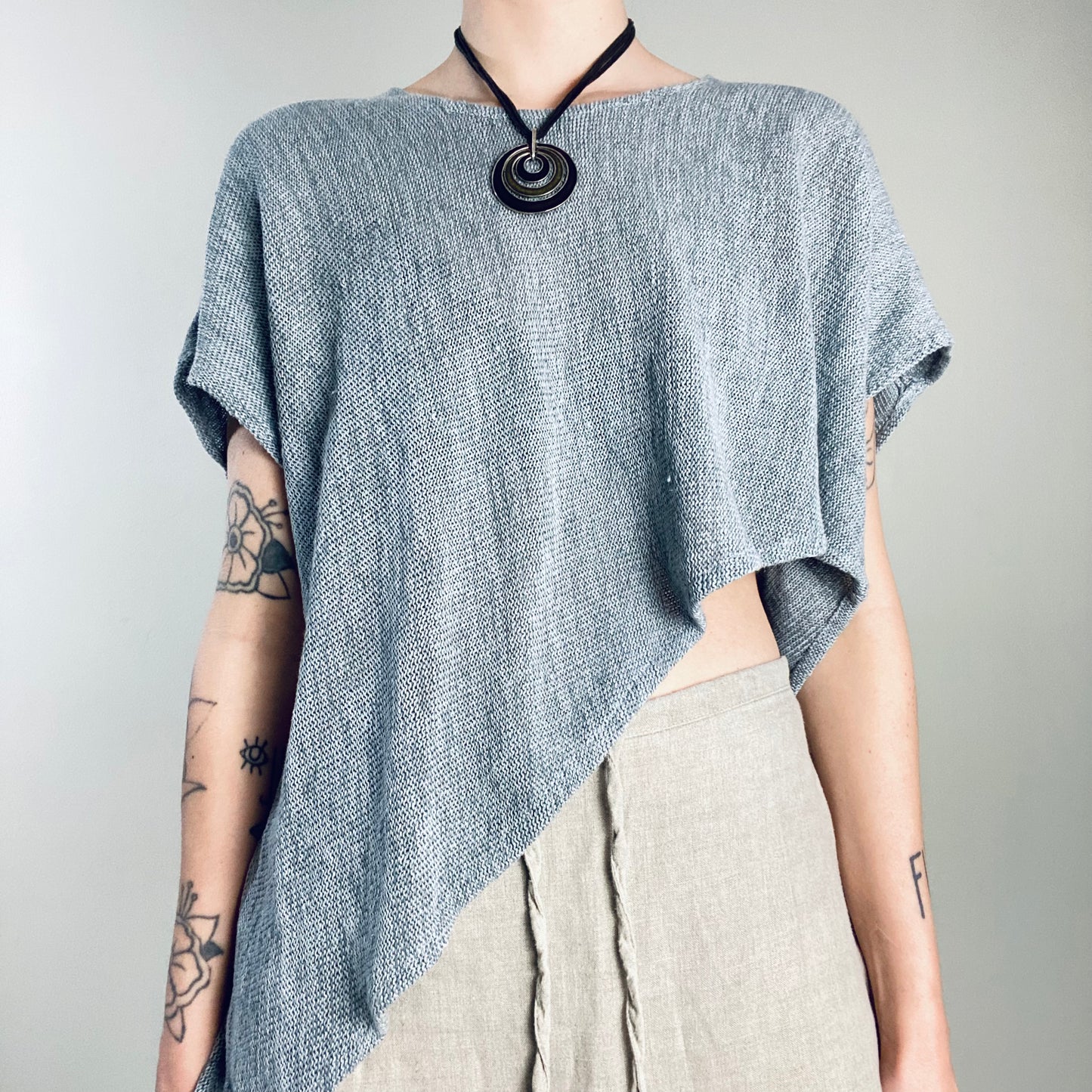 Linen poncho