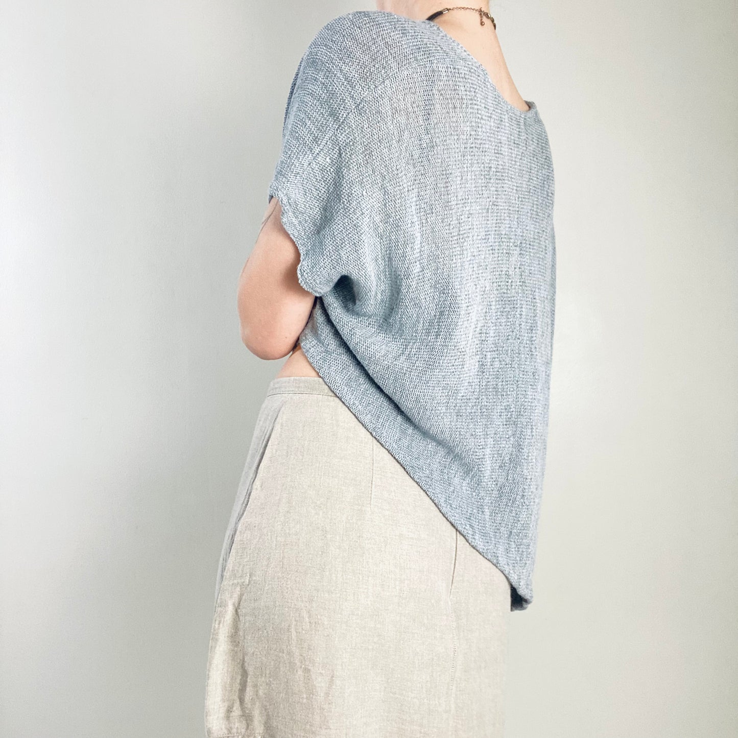 Linen poncho