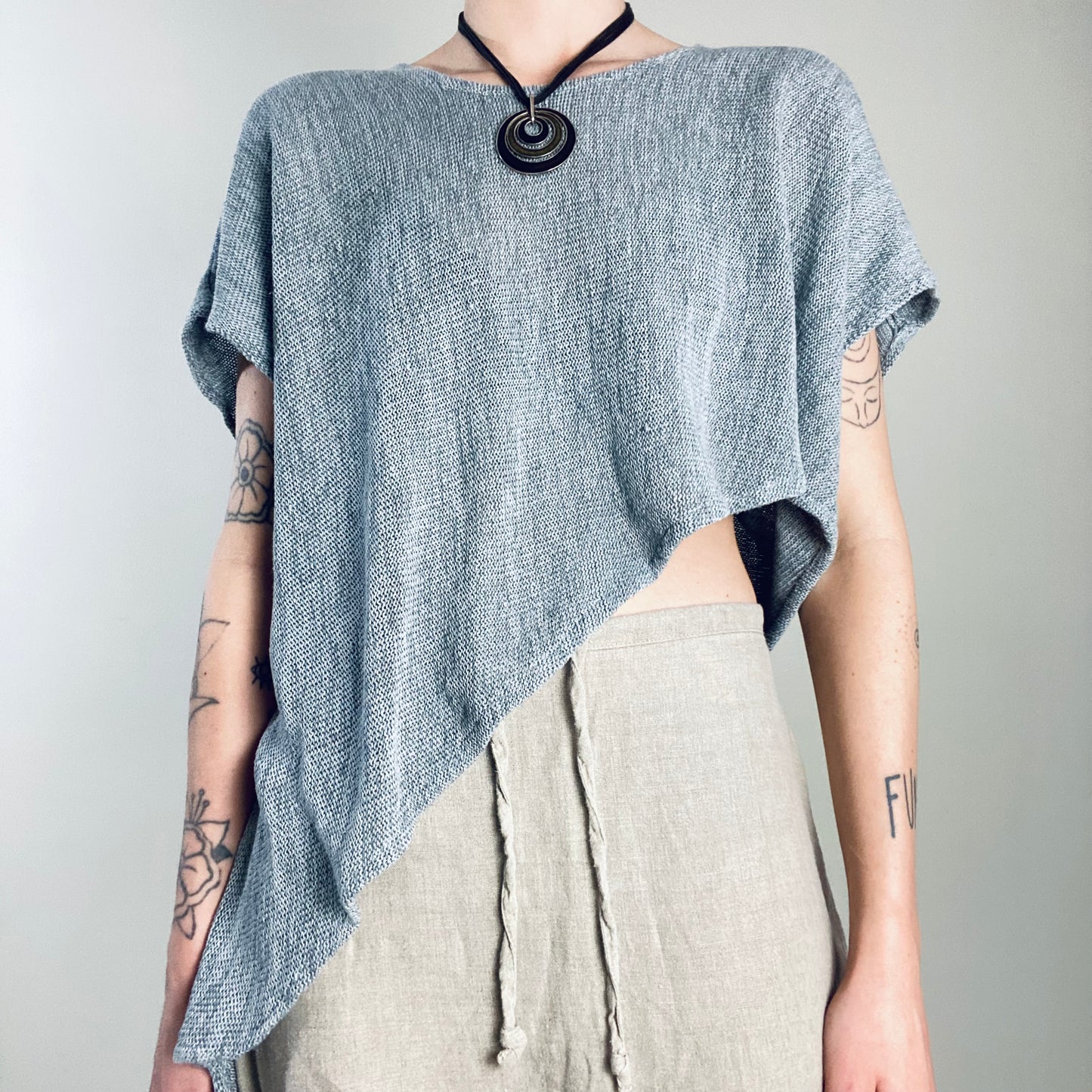 Linen poncho