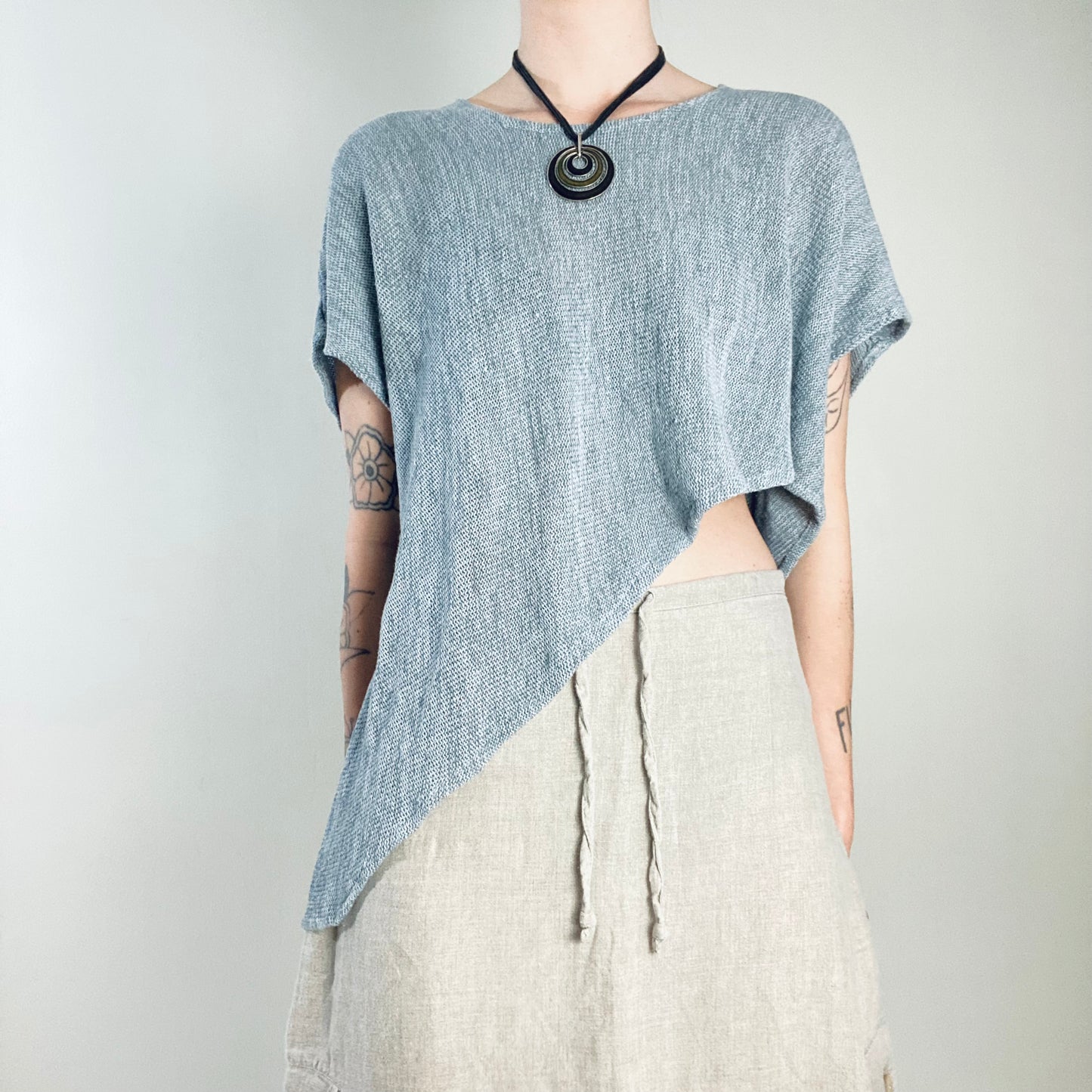 Linen poncho