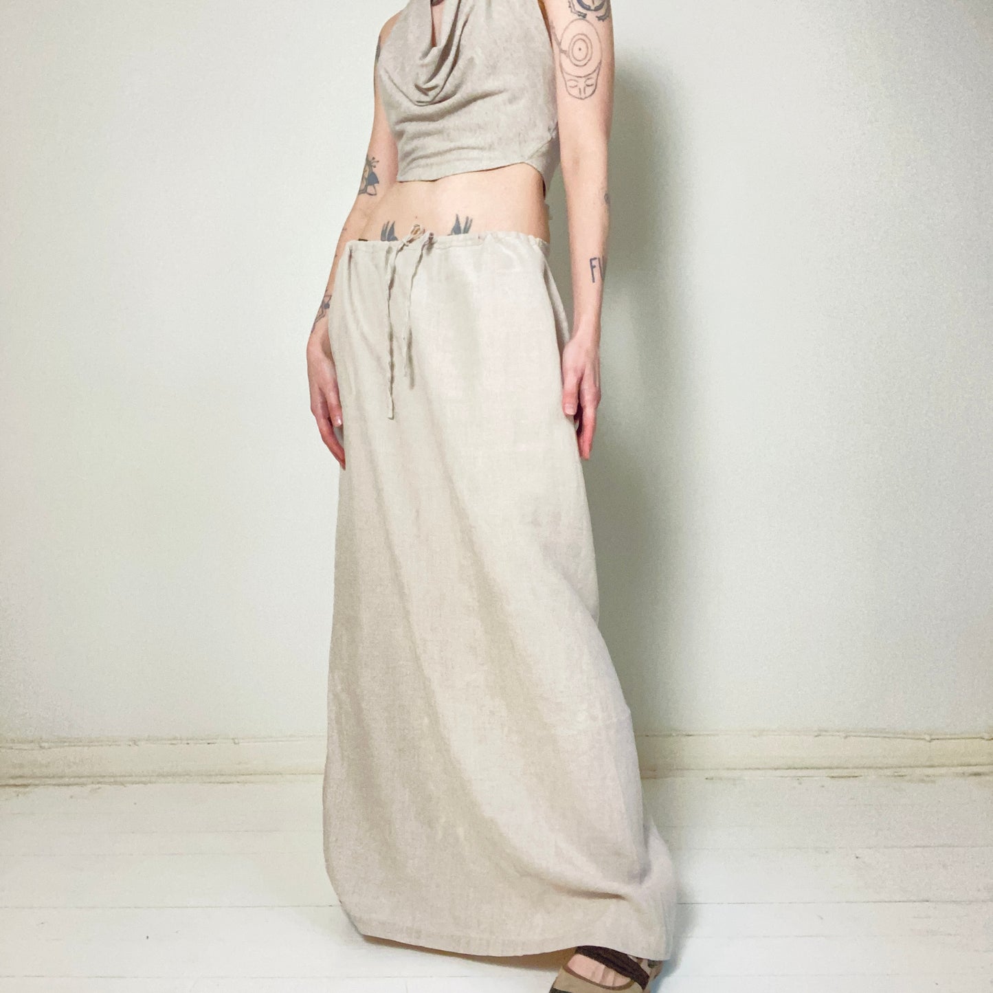 00s Linen skirt