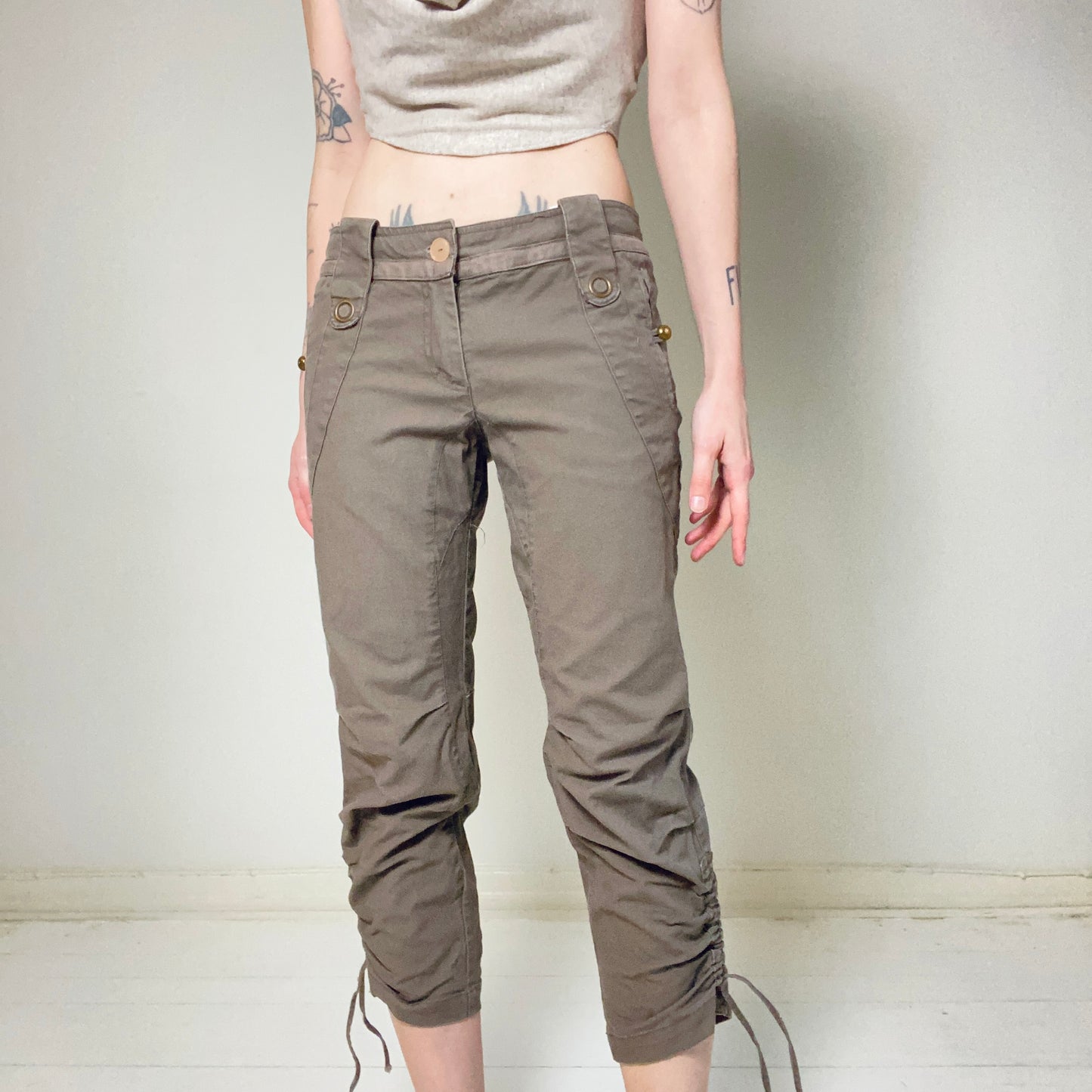 00s Low waist capri pants