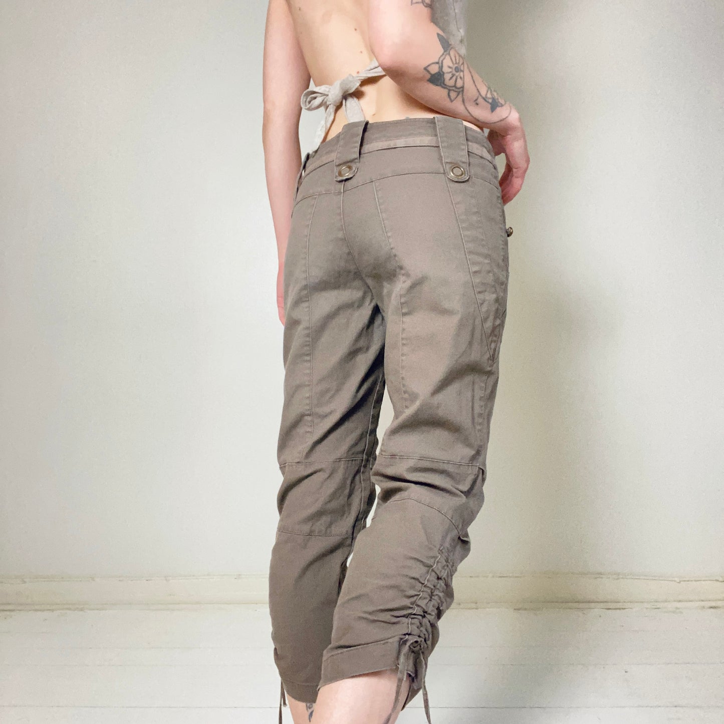 00s Low waist capri pants