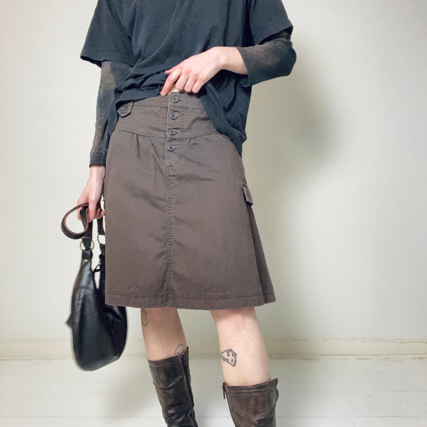 00s midi cargo skirt