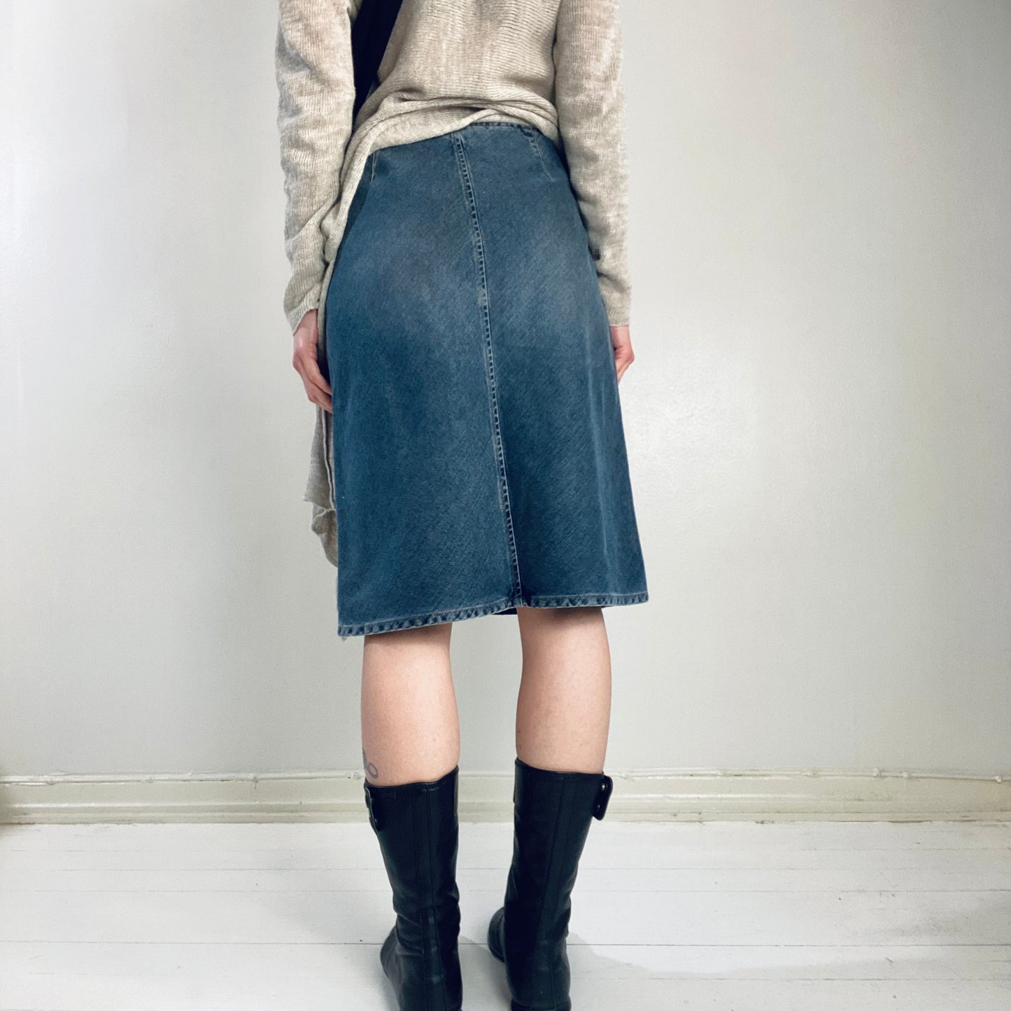 Sisley denim skirt